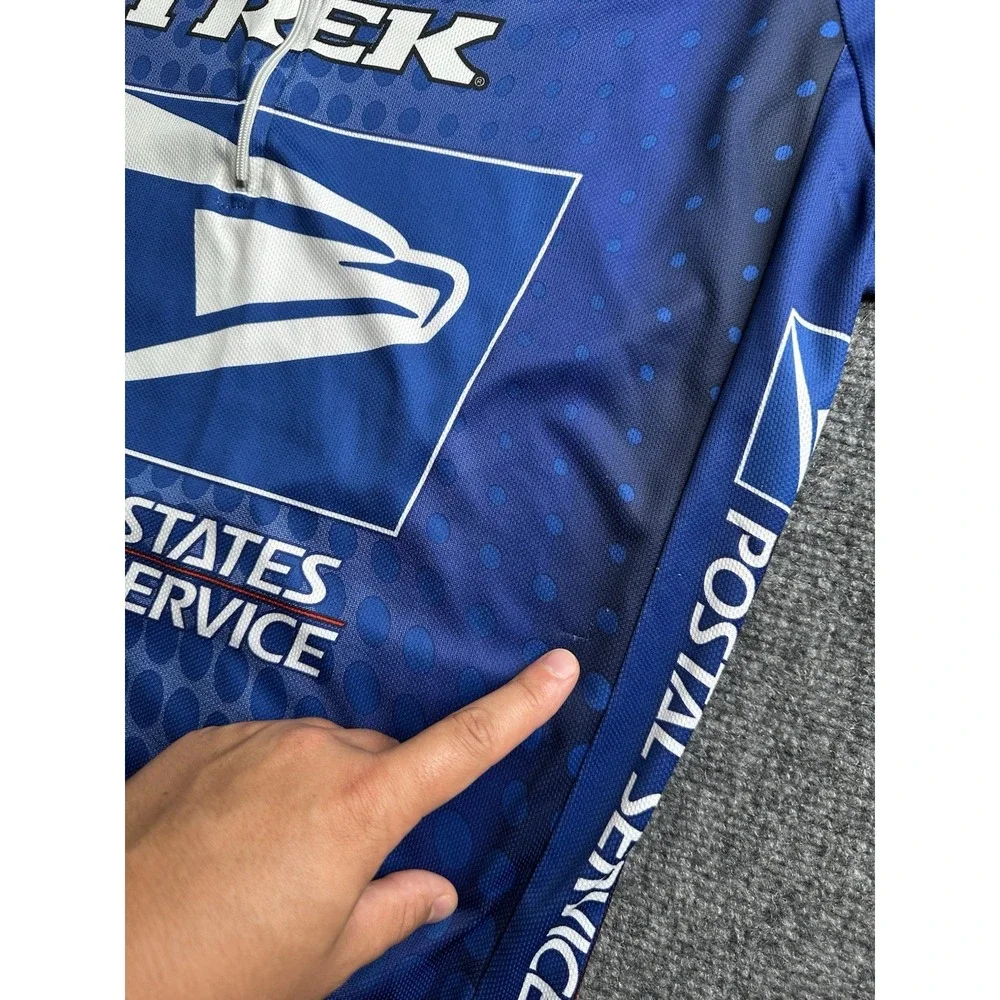 Mens Cycling Jersey Nike Trek USPS Team Racing 1/4 Zip, Size L